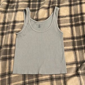 Baby blue brandy Melville crop tank.